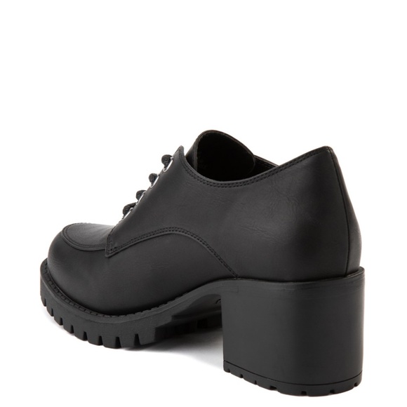 NWT Mia Vicki Black Chunky Heeled Oxford Platform Lace-Up Shoes Size 7.5M - Picture 5 of 8